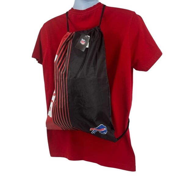 Buffalo Bills NFL Team Stripe Drawstring Sports Bag - Picture 4 of 10